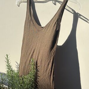 Brown Sleeveless Women's Top